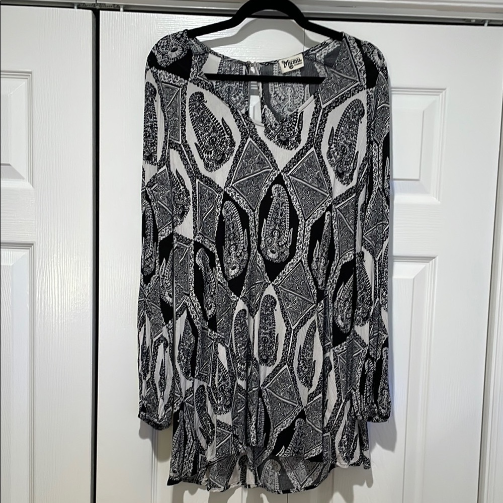 Show Me Your Mumu Womens Paisley Tunic Top‎ Size XS Whimsigoth Dark Fairy Boho